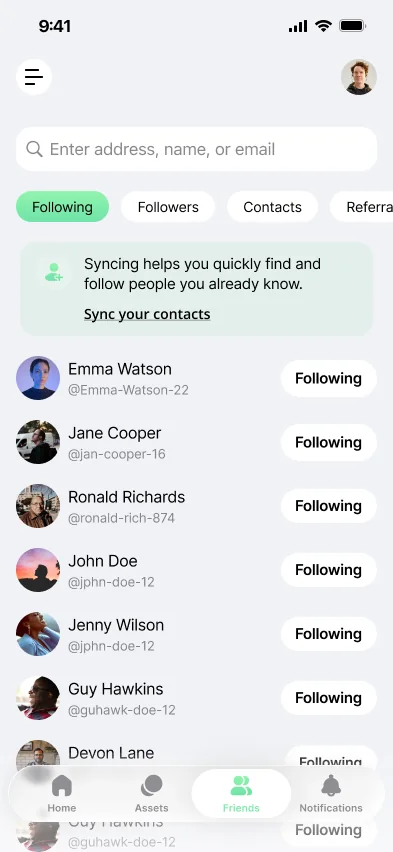 Pay follower network