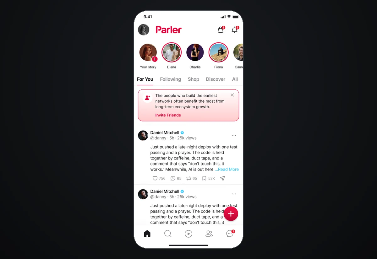 Parler social platform